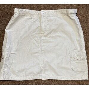 Horny Toad Skirt 8 Khaki Lightweight Adjustable Short Cargo Size 8 Hiking